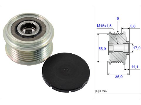 Alternatör Kasnagı Amarok Touareg Crafter A4 A5 A 059903119N