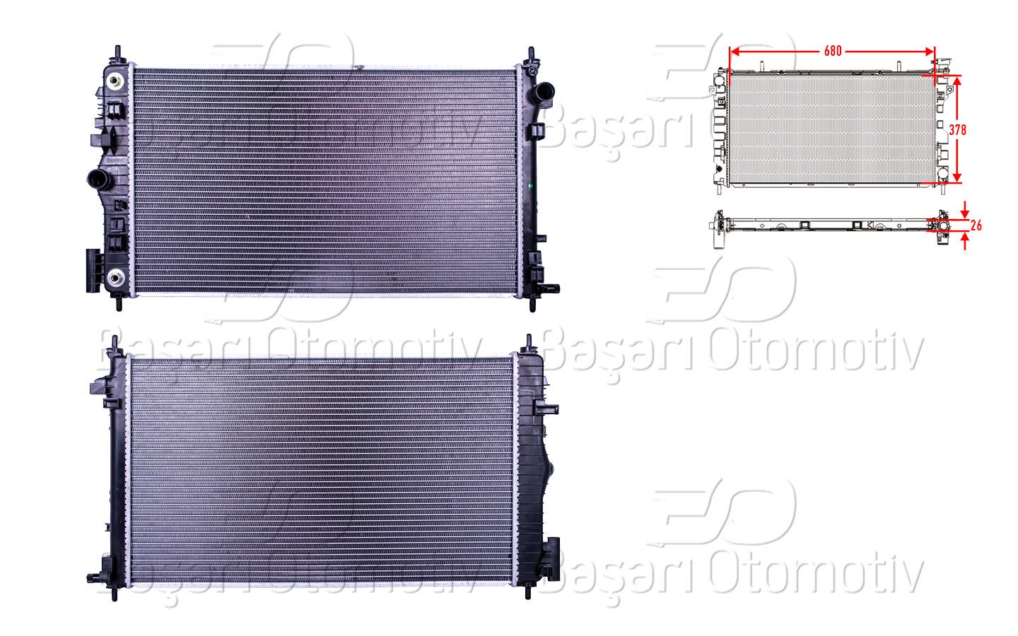 Su Radyatoru Brazıng At 680X378x26 Opel Insıgnıa 2.0 1300294
