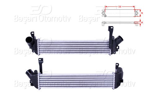 Turbo Radyatoru (Intercooler) 530X98x40 Renault K 8200221885