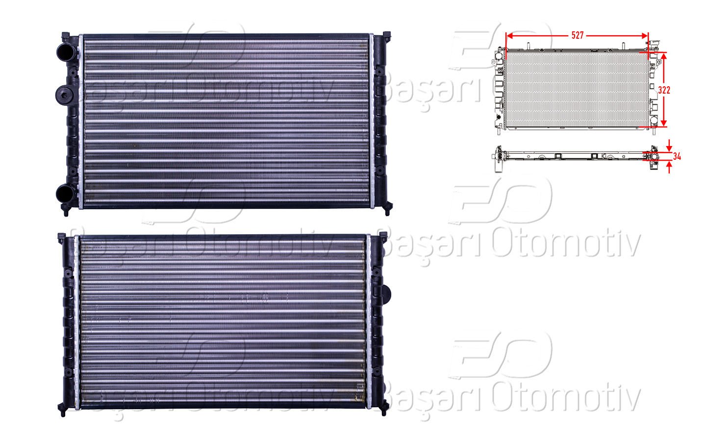 Su Radyatoru Mekanık Mt 527X322x34 Mm Vw Polo 3 Classıc (6V2) [6K0121253K]
