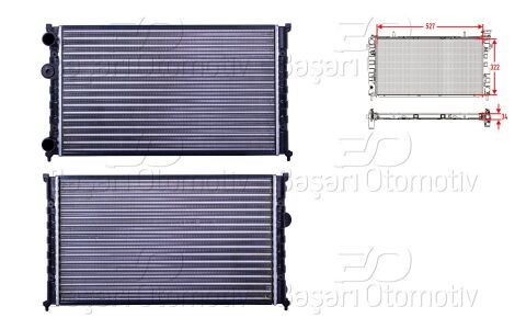 Su Radyatörü Mekanik Mt 527X322x34 Mm Vw Polo 3 Classic (6V2) 6K0121253K