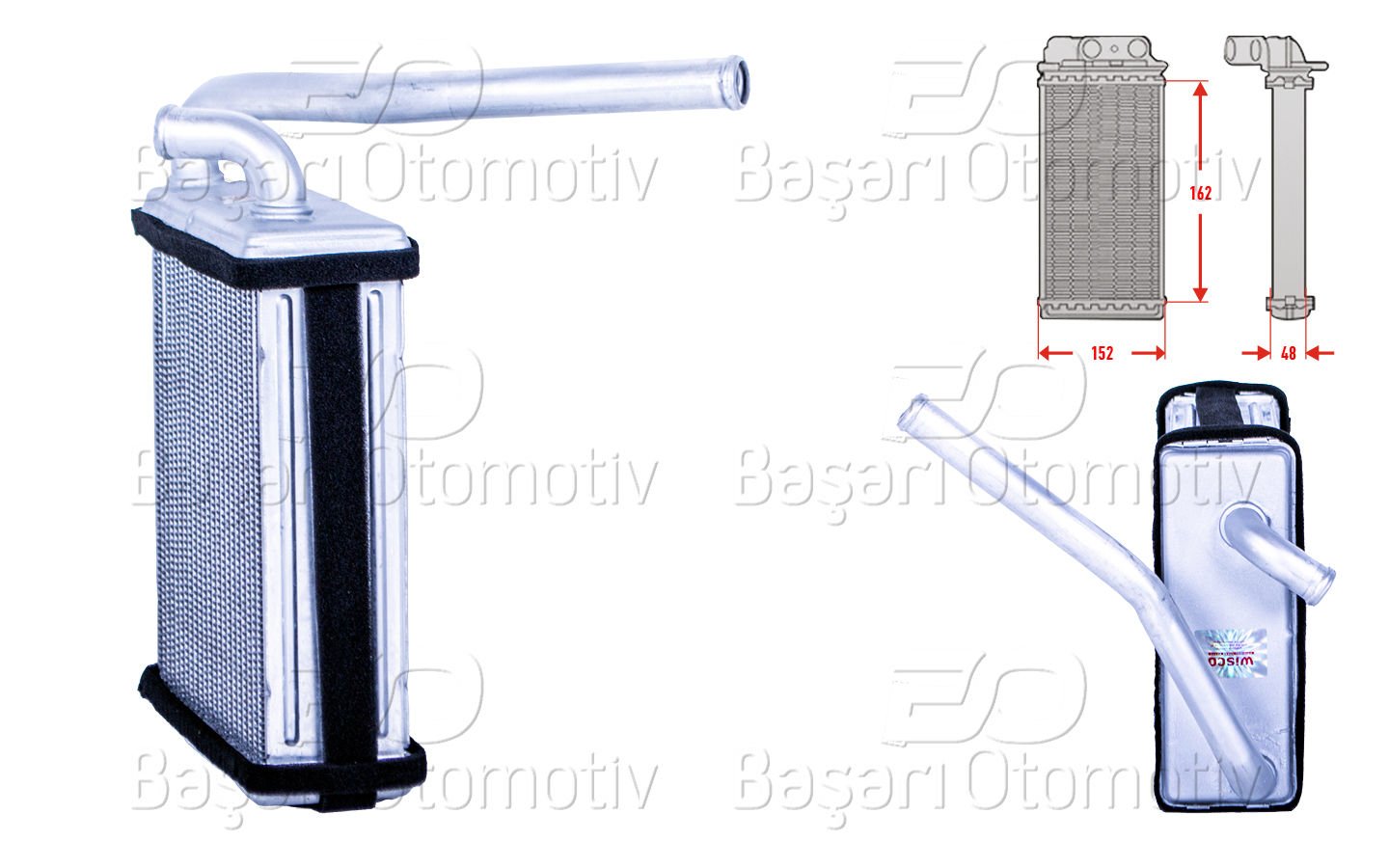 Kalorıfer Radyatoru Brazıng 160X155 Mm Mıtsubıshı Canter Fe304 [ME749364]