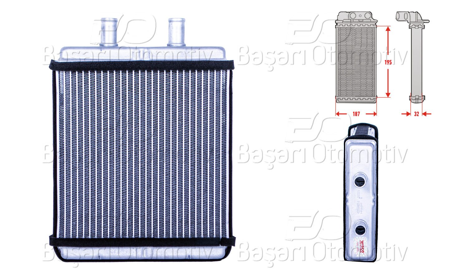 Kalorıfer Radyatoru Brazıng 220X260 Mm Iveco Daıly C17 3.0 [42564014]