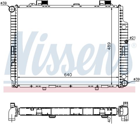 Su Radyatoru Brazıng Mt 640X48x32 Mm Mercedes-Ben 2105005803