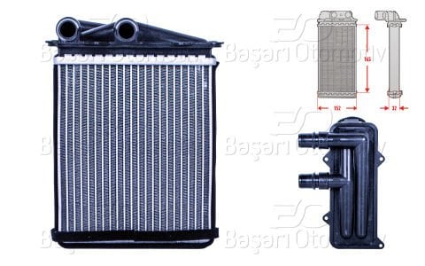 Kalorıfer Radyatoru Brazıng 180X157 Mm Opel Vıvar 7701065763