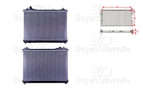 Su Radyatoru Brazıng Mt 450X694x16 Mm Suzukı Vıtara 1. 17700