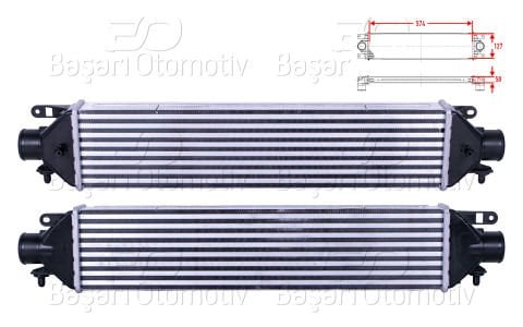 Turbo Radyatoru (Intercooler) 574X127x50 Opel Combo 51783791