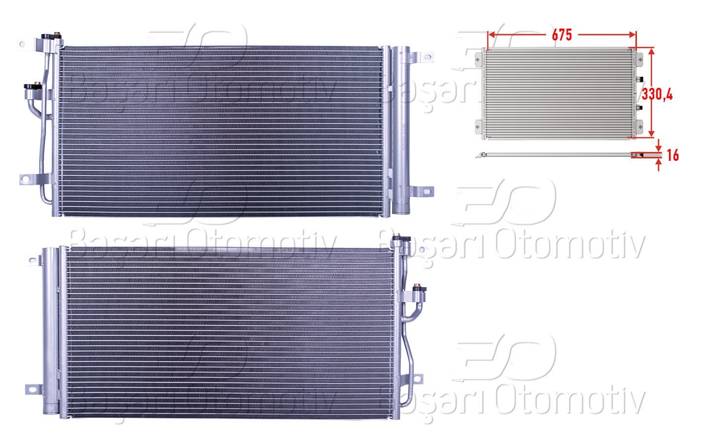 Klıma Radyatoru 675X330,4X16 Chevrolet Captıva. Ant 20874703