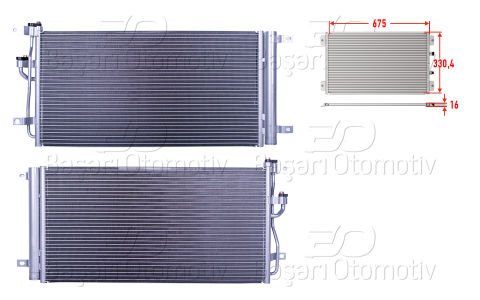 Klıma Radyatoru 675X330,4X16 Chevrolet Captıva. Ant 20874703