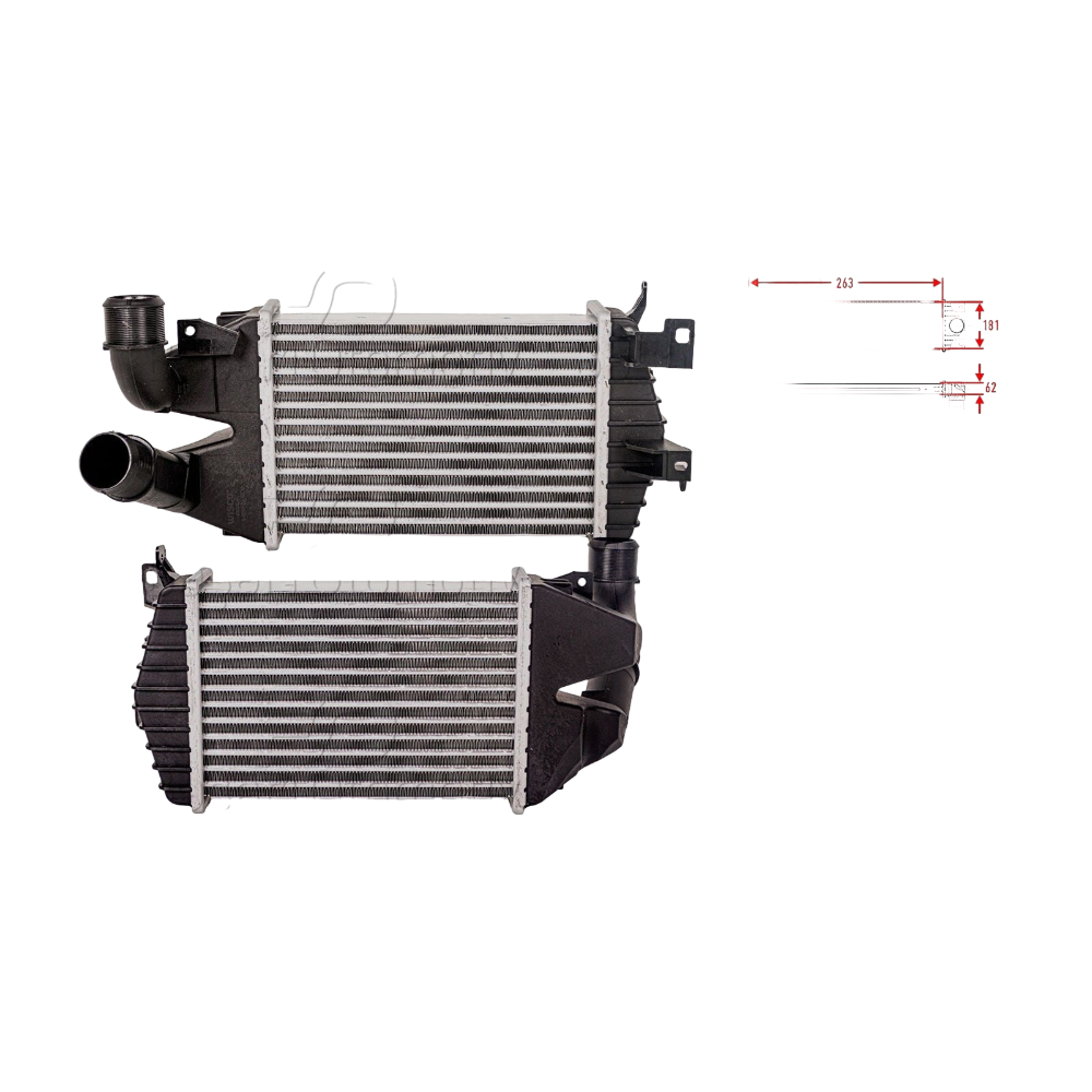 Turbo Radyatörü (Intercooler) Opel Astra H - Zafira B 1.3 CDTI - 1.7 CDTI - 1.9 CDTI 2004- 13213402