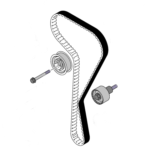 Gates Triger Seti Volkswagen Golf - Passat - Polo - Audi A3 - Seat Leon 1.0 1.2 1.4 TSI 04E198119A