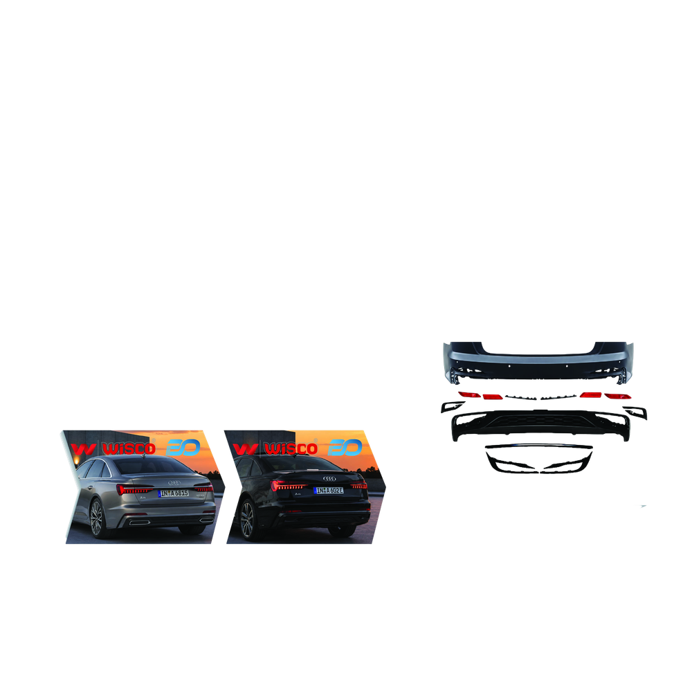 Tampon Seti Arka Black Edition Audi A6 C8 S-Line 2019-2024 4K0807065