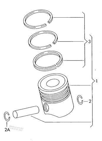 Segman A3 A4 A5 Passat 04- Federal 06H198151B