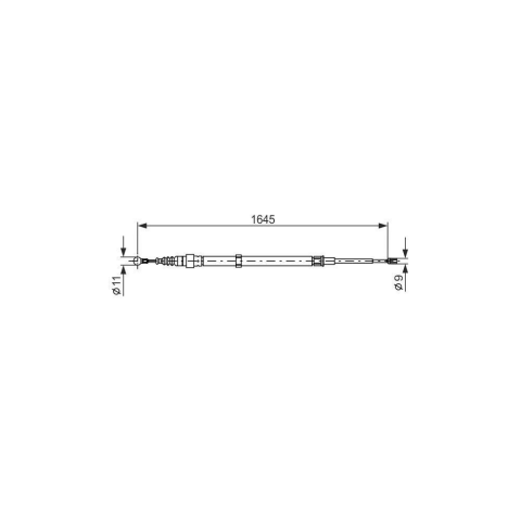 Bosch El Fren Teli VW Polo - Ibiza - Fabia 1630 mm 6Q0609721G