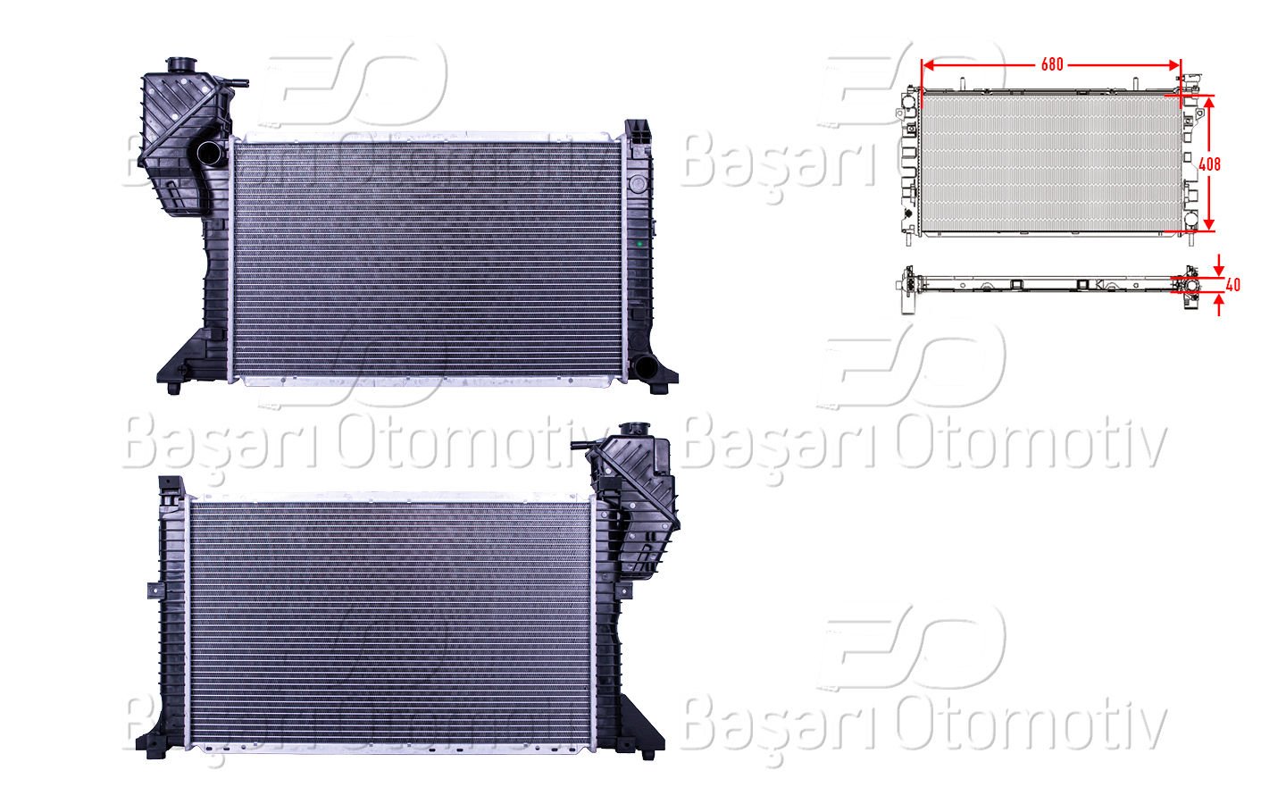Su Radyatoru Brazıng Mt 680X408x40 Mercedes-Benz  9015003300
