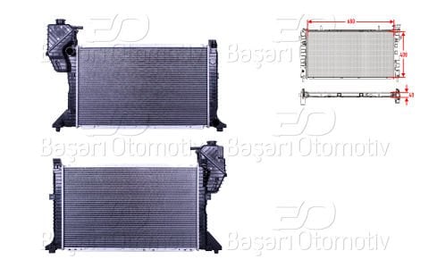 Su Radyatoru Brazıng Mt 680X408x40 Mercedes-Benz  9015003300