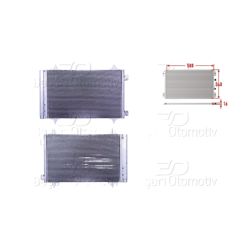 Klima Radyatörü Peugeot Jumpy - Fiat Scudo - Expert 2007- 1400836980