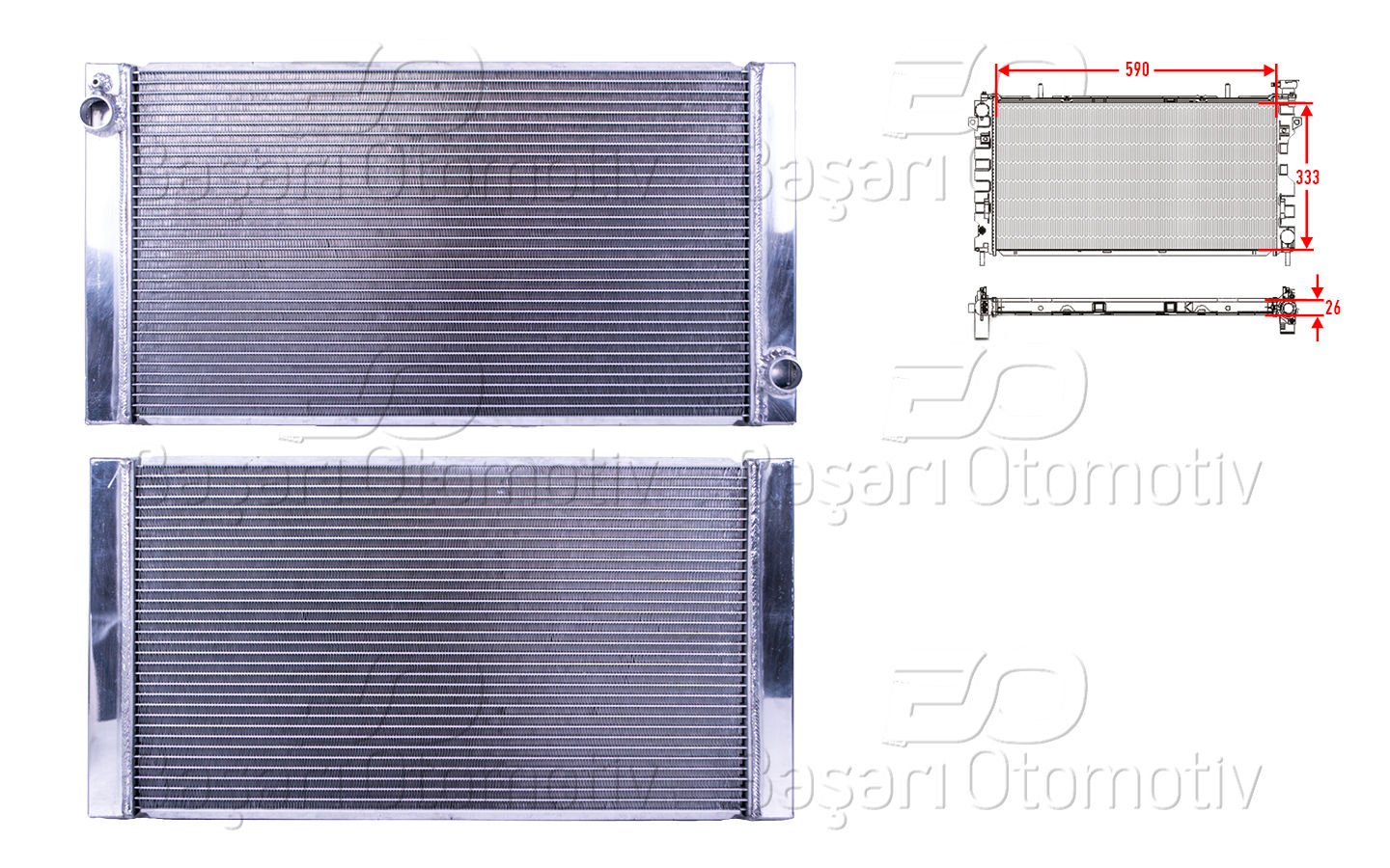 Su Radyatoru Brazıng Mt 590X333x26 Mını Cooper R56 0 2751275