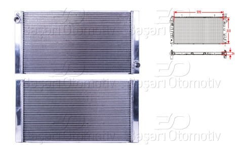 Su Radyatoru Brazıng Mt 590X333x26 Mını Cooper R56 0 2751275