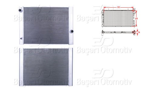 Su Radyatoru Brazıng At 593X478x36 Bmw E60 5.45 [7507972]