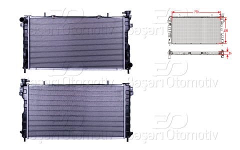 Su Radyatoru Brazıng Mt 770X408x26 Chrysler Voyager  4809225