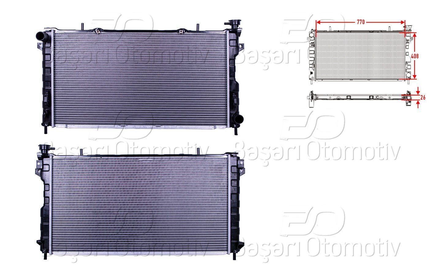 Chrysler Voyager Su Radyatörü 4809225 - Wisco