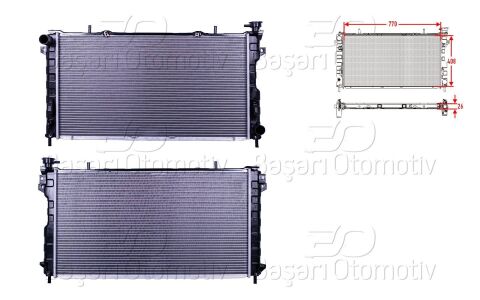 Chrysler Voyager Su Radyatörü 4809225 - Wisco