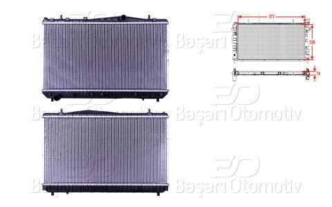 Su Radyatoru Brazıng Mt 372X700x16 Chevrolet Lacett 96553378