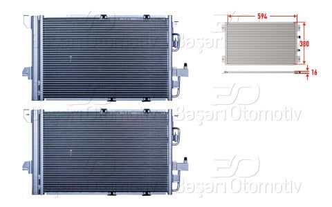 Klıma Radyatoru 594X380x16 Opel Astra G Zafıra A 1.4 1850073