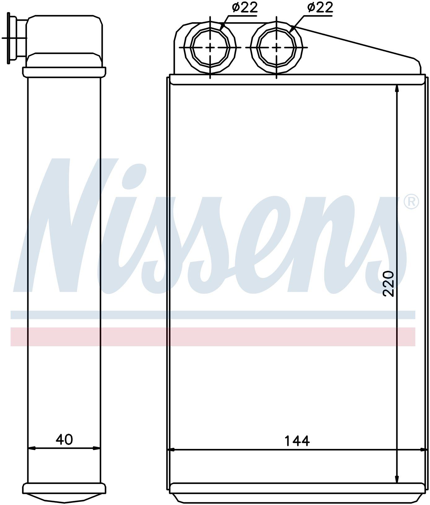 Kalorıfer Radyatoru Brazıng 220X144 Mm Renault Gr 7701207712