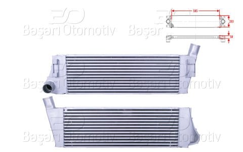 Turbo Radyatoru (Intercooler) 585X203x50 Renault Megane Grand Scenıc 1.5 [8200115540]