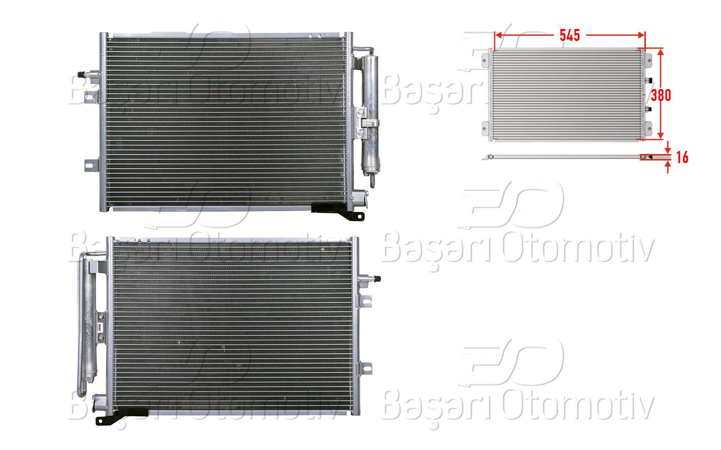 Klıma Radyatoru 545X380x16 Renault Clıo 3 1.4 1.6 8200443897