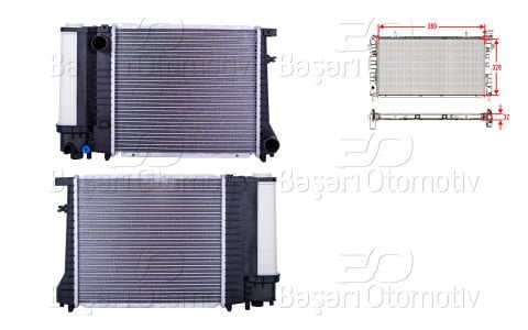 Su Radyatoru Brazıng Mt 380X328x32 Bmw 3 Serısı E30  1719300