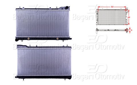 Su Radyatoru Brazıng At 340X689x16 Subaru Impreza 99-0 45111