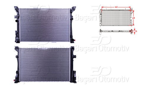 Su Radyatoru Brazıng Mt 640X438x26 Mercedes-Benz  2465001303