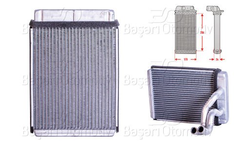 Kalorıfer Radyatoru Brazıng Mt-At 166X170x42 Mm Hyunda 97227
