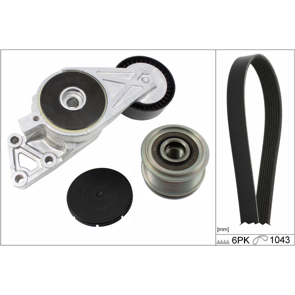 Ina V Kayış Seti VW Golf 4 - Golf 5 - Bora - Jetta - Passat - T5 - A3 - Leon 1.6-2.0 FSI 1997-2010 06A903315E