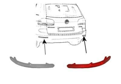 Touareg Tampon Reflektörü Arka Sag 02-10 [M.Marellı] [7L6945106A]
