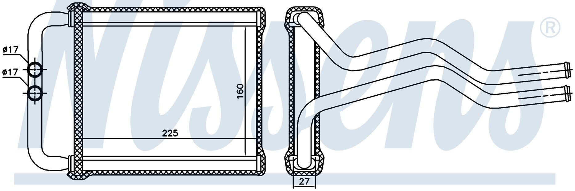 Kalorıfer Radyatoru Brazıng 149X225 Mm Hyundaı Santa 2 97138