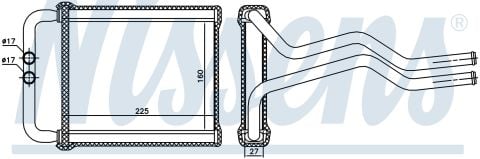 Kalorıfer Radyatoru Brazıng 149X225 Mm Hyundaı Santa 2 97138