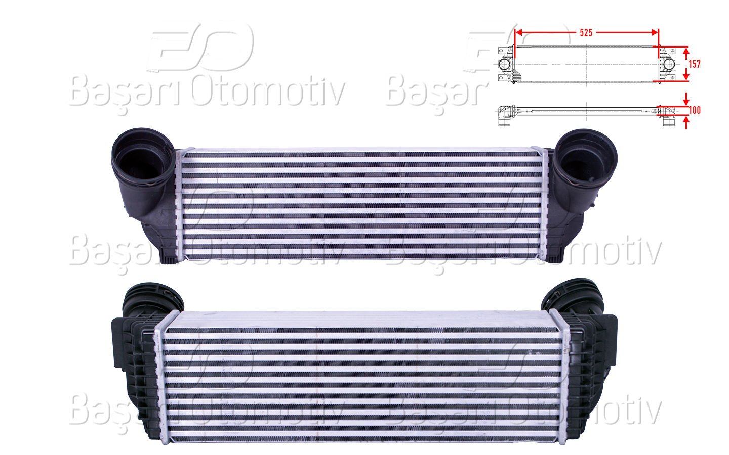 Turbo Radyatoru (Intercooler) 525X157x100 Bmw E70 X5 7809321