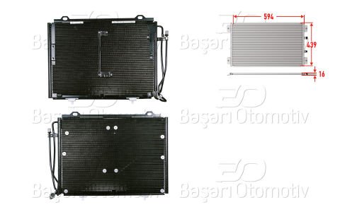 Klıma Radyatoru 594X439x16 Mercedes-Benz W202 C20 2028300770