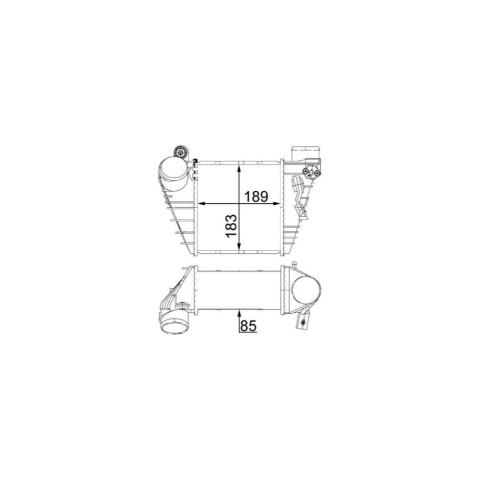 Behr Turbo Radyatörü VW Golf 4 - Bora - A3 - Toledo 1.8T - 1.9 TDI 1997-2004 1J0145803G