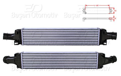 Turbo Radyatoru (Intercooler) 665X142x42 Audı A4 8W0145805AD