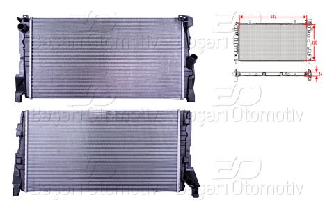 Su Radyatoru Brazıng Mt 682X320x26 Bmw 2 Serısı F45  7617637