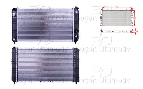 Su Radyatoru Brazıng At 670X380x26 Chevrolet. Gmc B 52472963