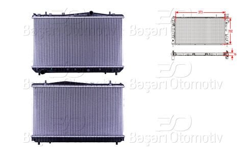 Su Radyatoru Brazıng Mt 373X702x16 Chevrolet Rezz0 00-08 [96271477]