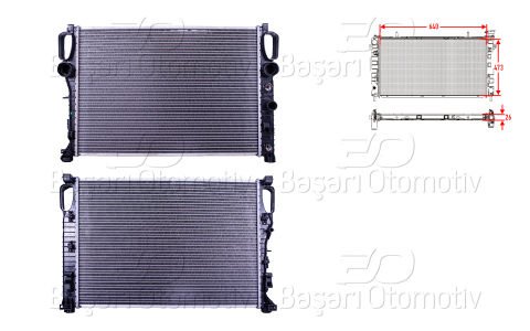 Su Radyatoru Brazıng Mt-At 640X473x26 Mercedes-Be 2115000102