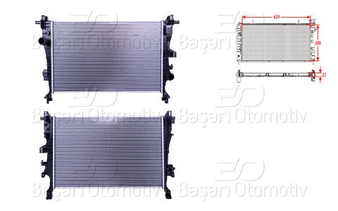 Su Radyatoru Brazıng Mt 620X388x22 Fıat500x Jeep Re 52009105