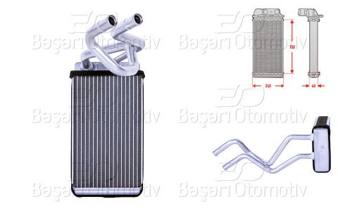Kalorıfer Radyatoru Brazıng 245X147 Mm Nıssan Murano 1 27140